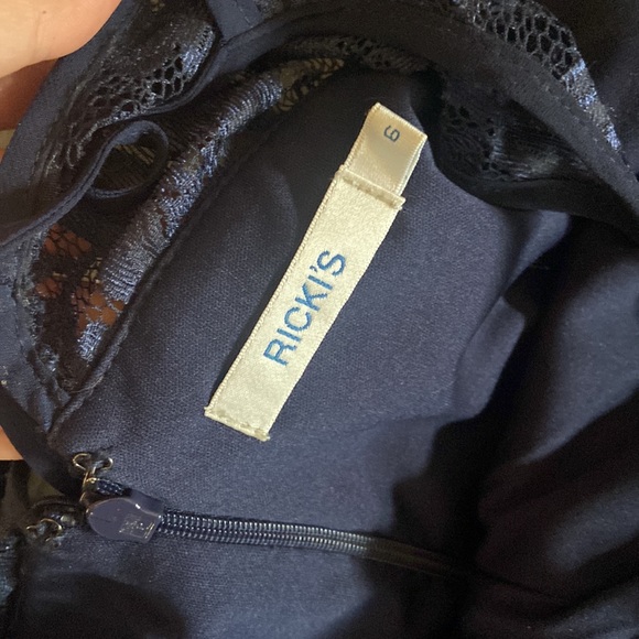 Blue dress with lace worn once! - Picture 3 of 3